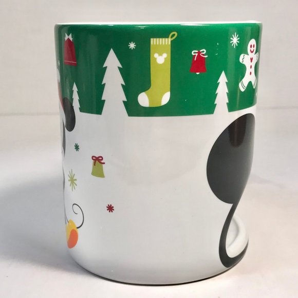 Disney Mickey Mouse Christmas Hot Chocolate Fondue Mug Cup Ears Ceramic Holiday - Picture 8 of 10